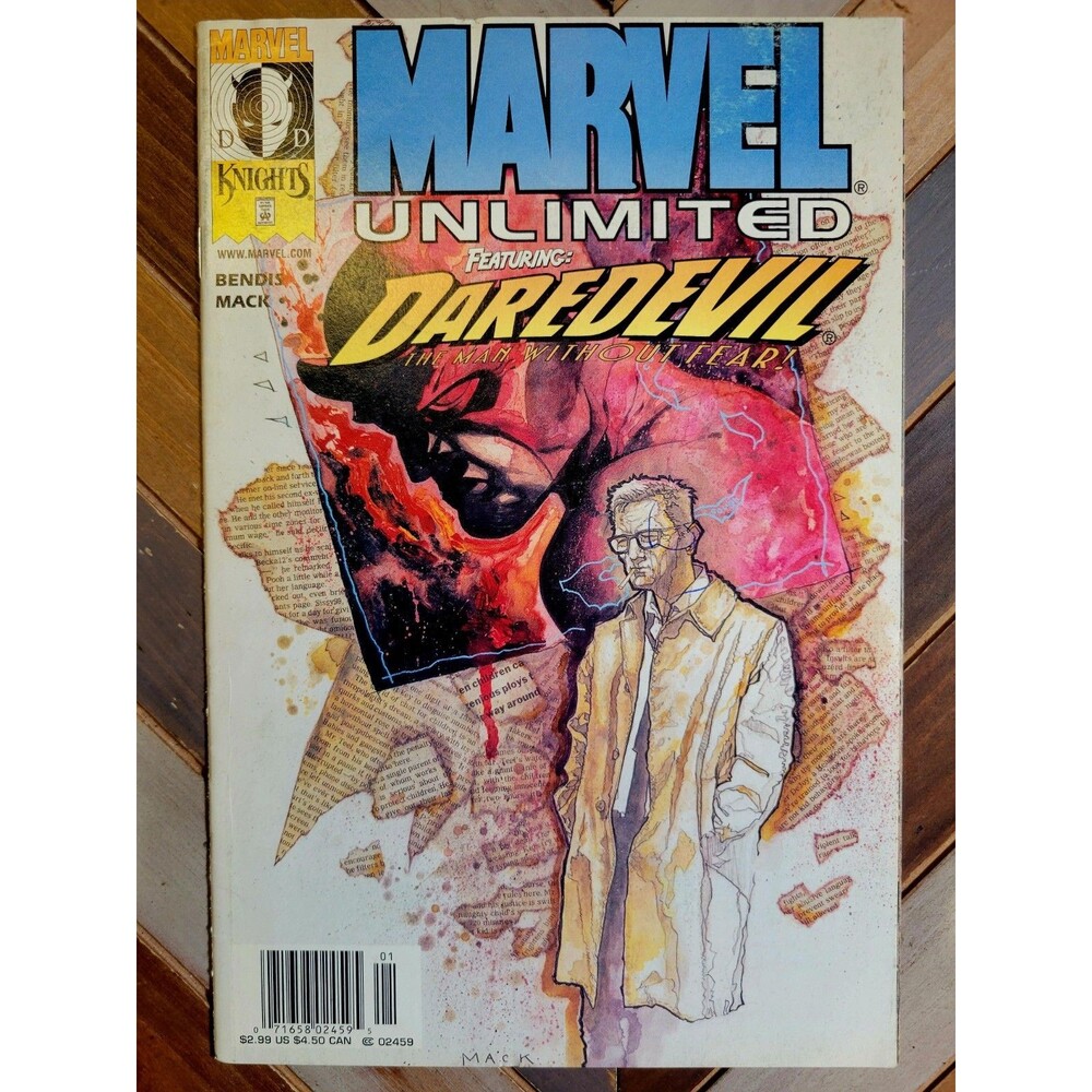 Daredevil #16 Newsstand 2001 Marvel Unlimited Bendis Story, David Mack Art (5.0)